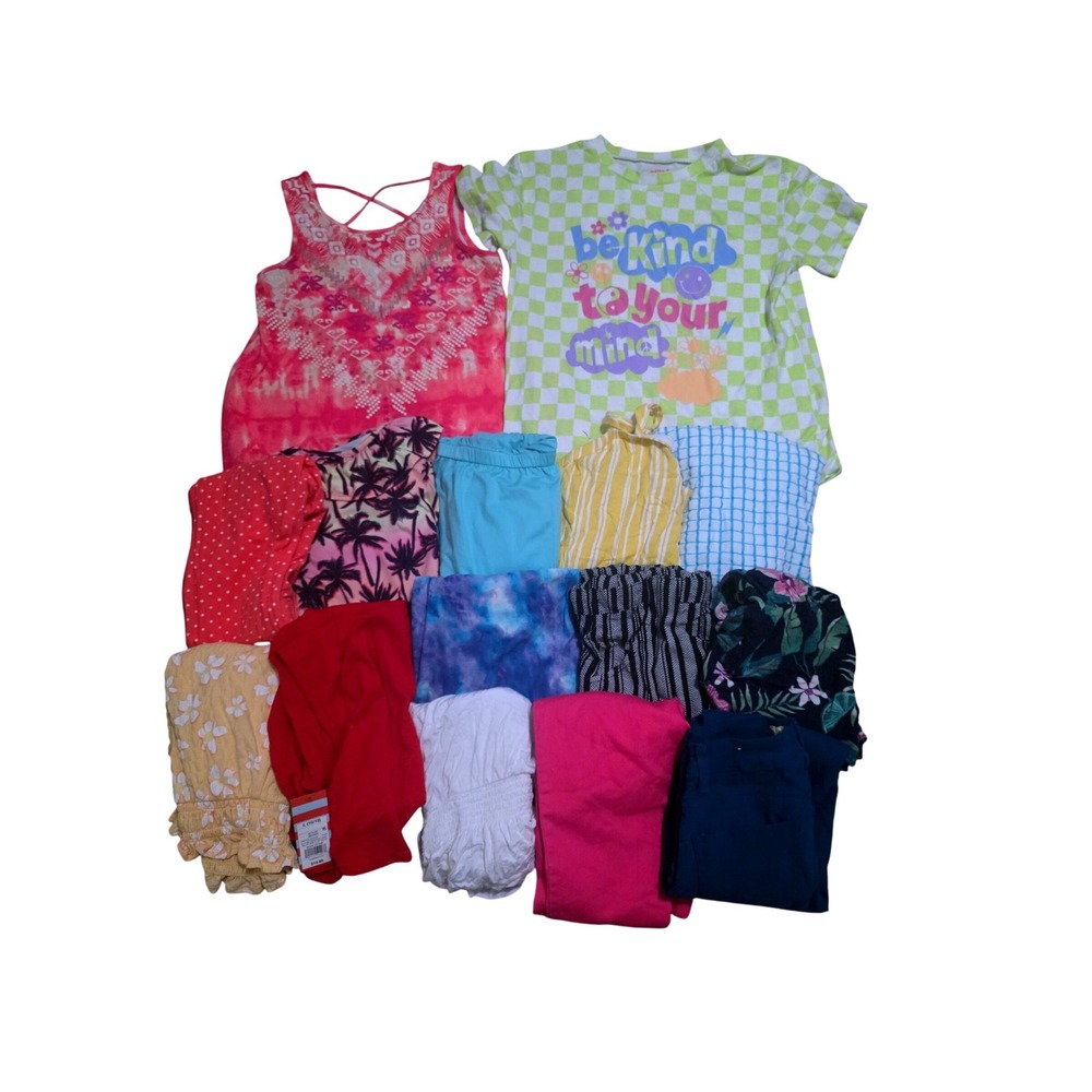 Lot‎ Bundle of Girls Summer Mix Brand Clothing 15pc Casual Size 10-12